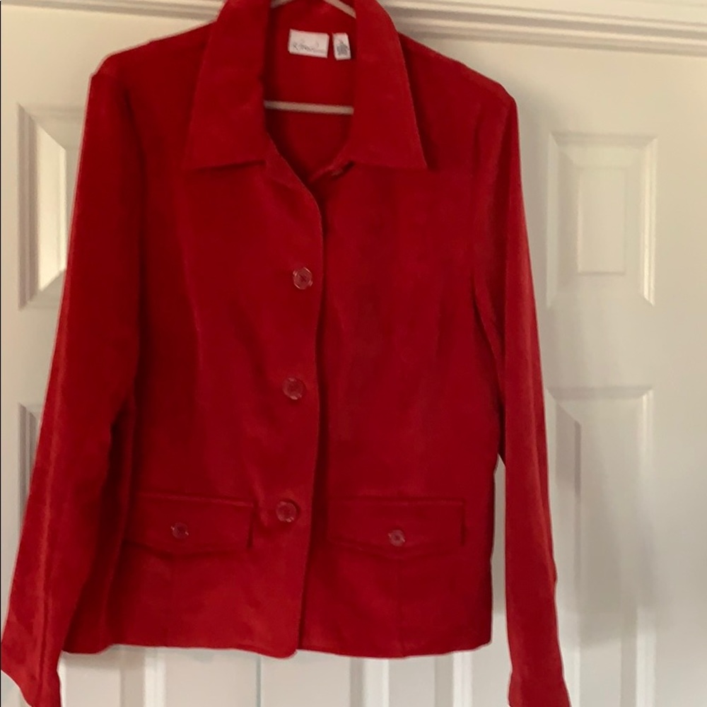 Corduroy Red Blazer